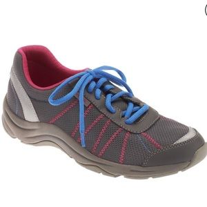 New Vionic by Orthaheel Aliance Gray/Blue Mesh Lace Up Sneakers Woman’s 11